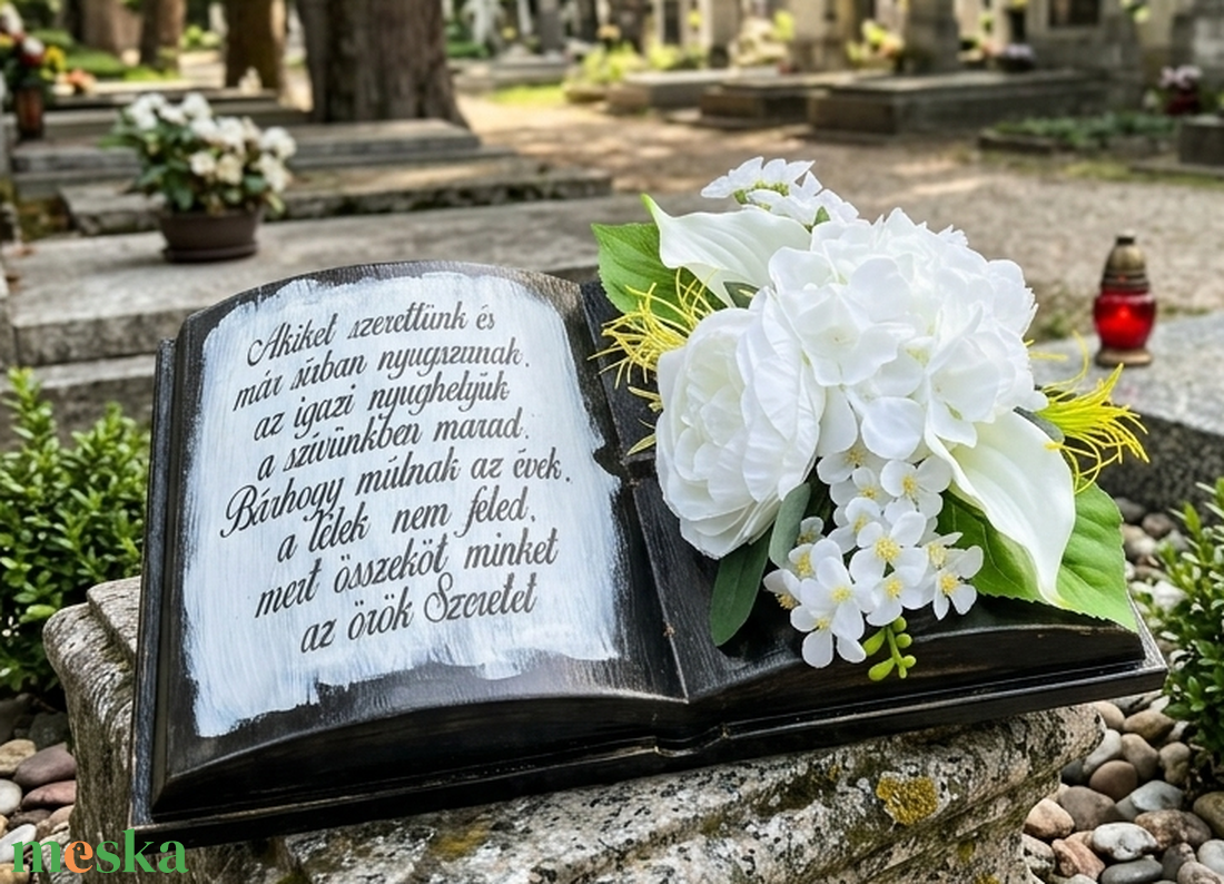 Anyák napi Óriás kegyeleti könyv-sîrdîsz - otthon & életmód - vallás - temetkezési tárgy - sírdísz, kegyeleti dísz - Meska.hu