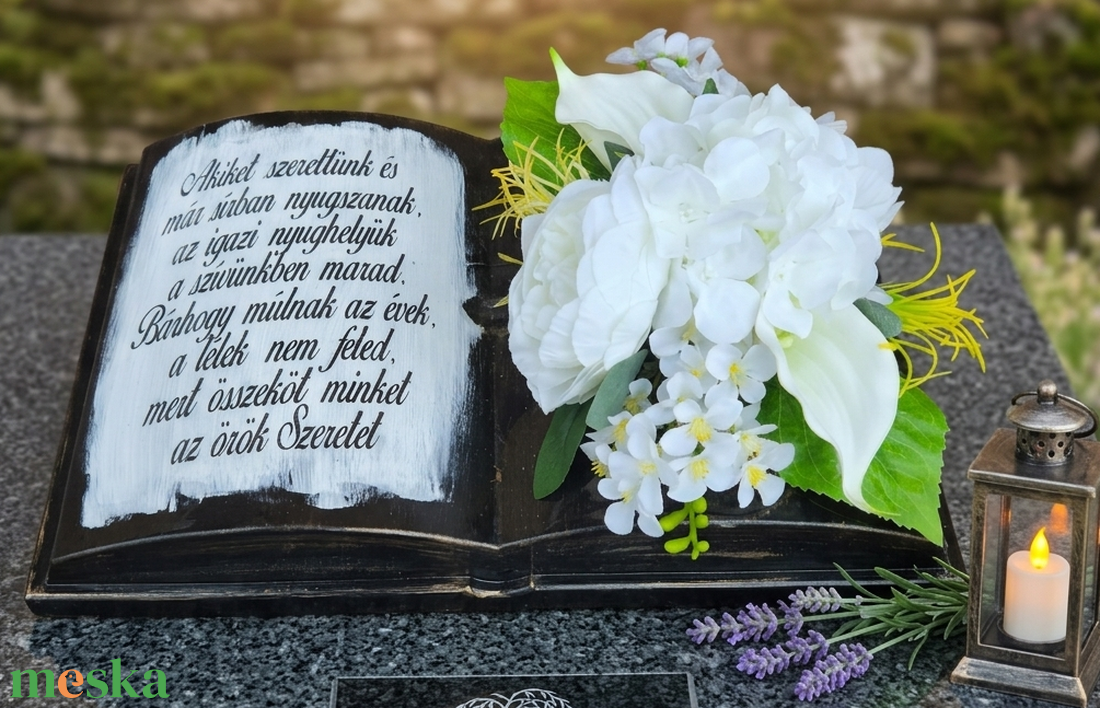 Anyák napi Óriás kegyeleti könyv-sîrdîsz - otthon & életmód - vallás - temetkezési tárgy - sírdísz, kegyeleti dísz - Meska.hu