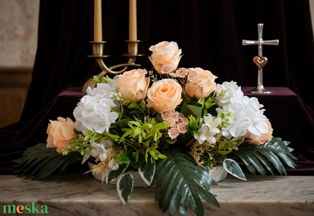 Anyáknapi Kegyeleti Sírdísz-nehezített - otthon & életmód - vallás - temetkezési tárgy - sírdísz, kegyeleti dísz - Meska.hu