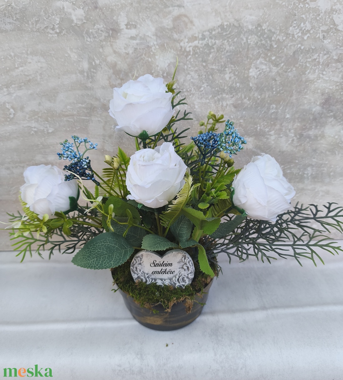 Anyák napi Nehezîtett Sírdísz - otthon & életmód - vallás - temetkezési tárgy - sírdísz, kegyeleti dísz - Meska.hu