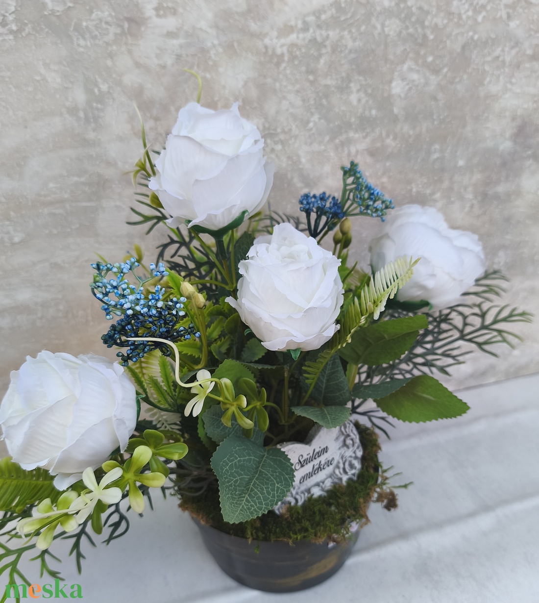 Anyák napi Nehezîtett Sírdísz - otthon & életmód - vallás - temetkezési tárgy - sírdísz, kegyeleti dísz - Meska.hu