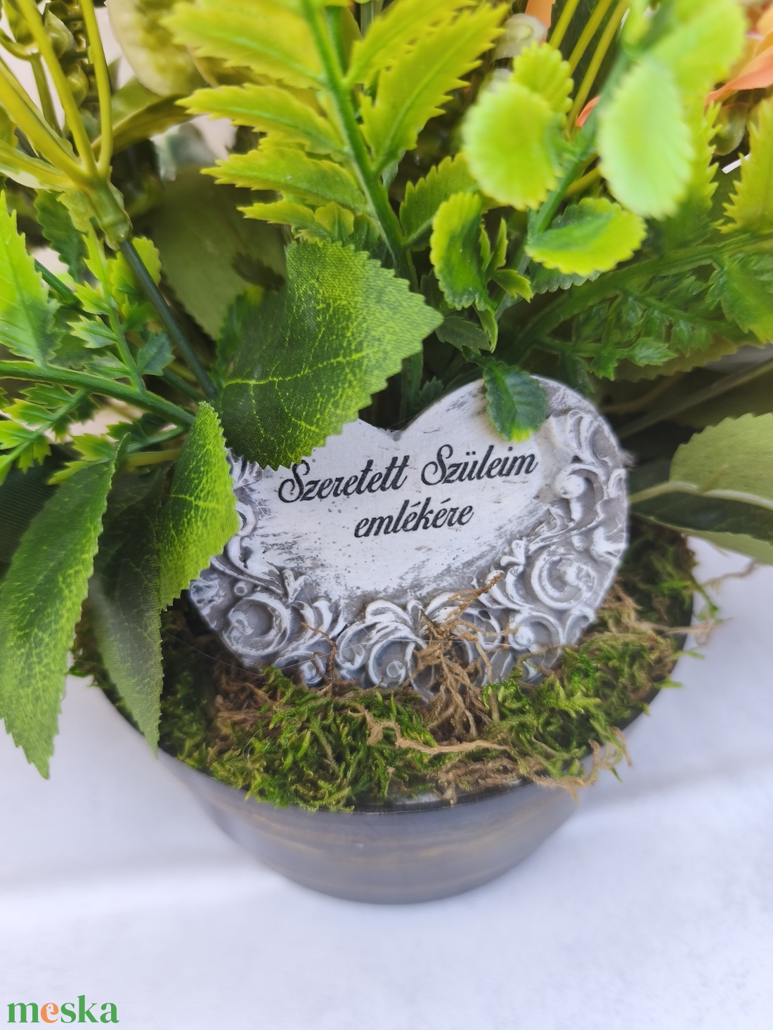Nehezîtett Sírdísz - otthon & életmód - vallás - temetkezési tárgy - sírcsokor, virág dekoráció - Meska.hu