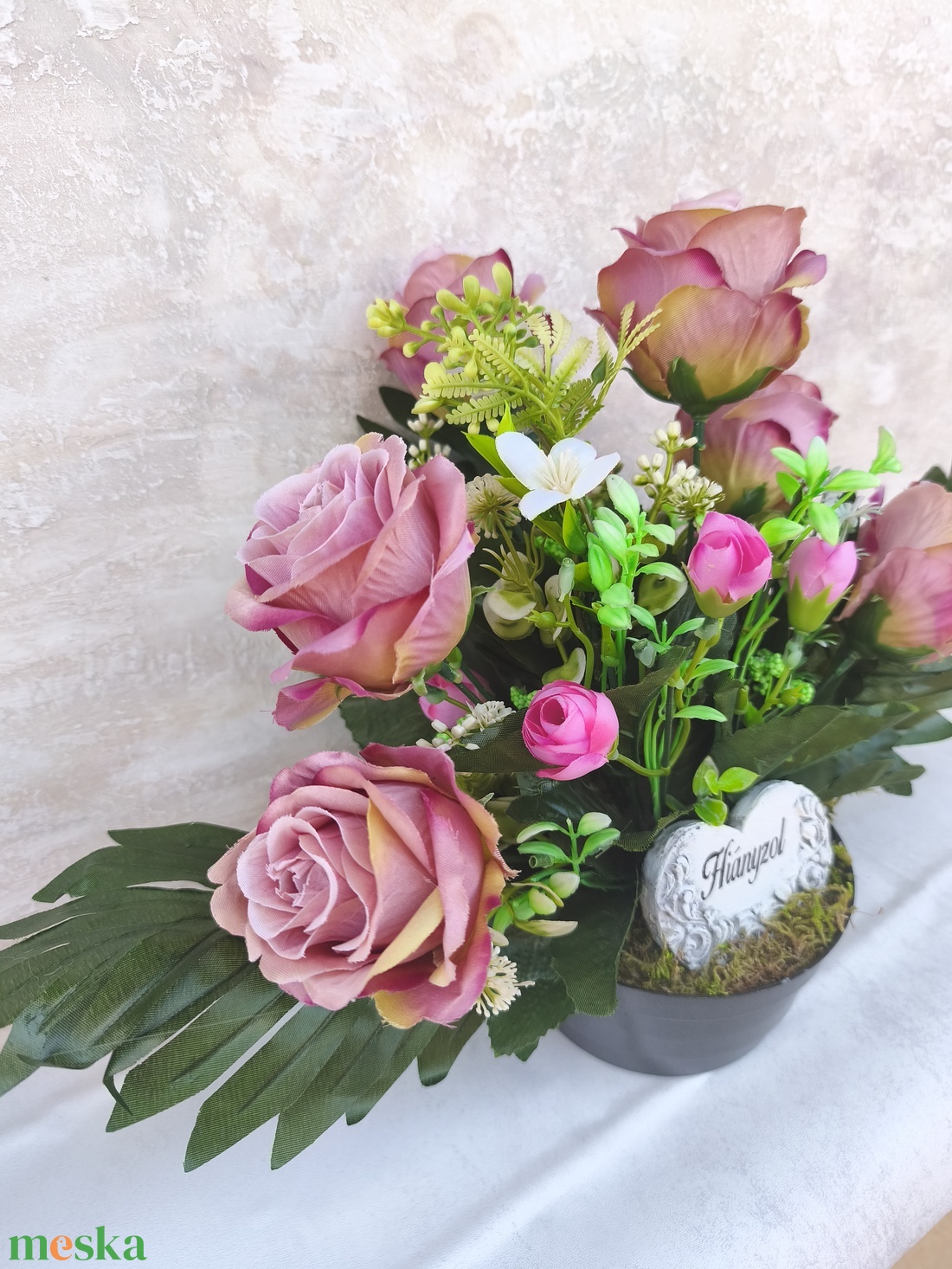 Anyáknapi sîrdîsz - otthon & életmód - vallás - temetkezési tárgy - sírcsokor, virág dekoráció - Meska.hu