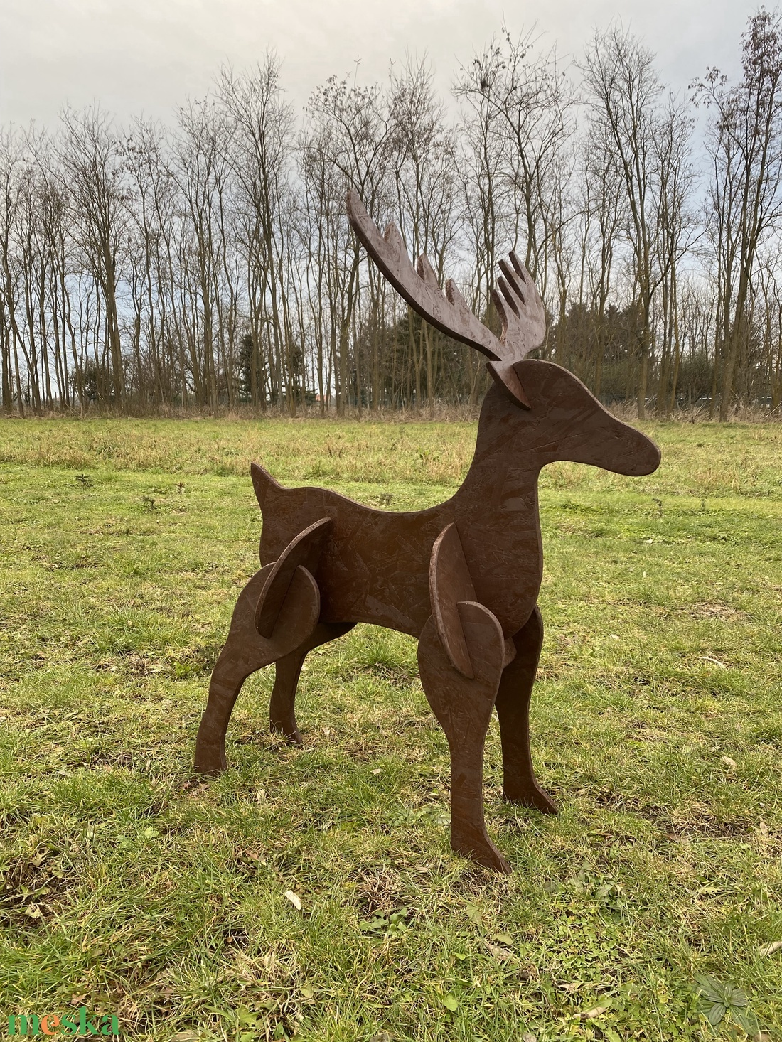 Karácsonyi szarvas dísz - karácsony - karácsonyi kültéri dekoráció - Meska.hu