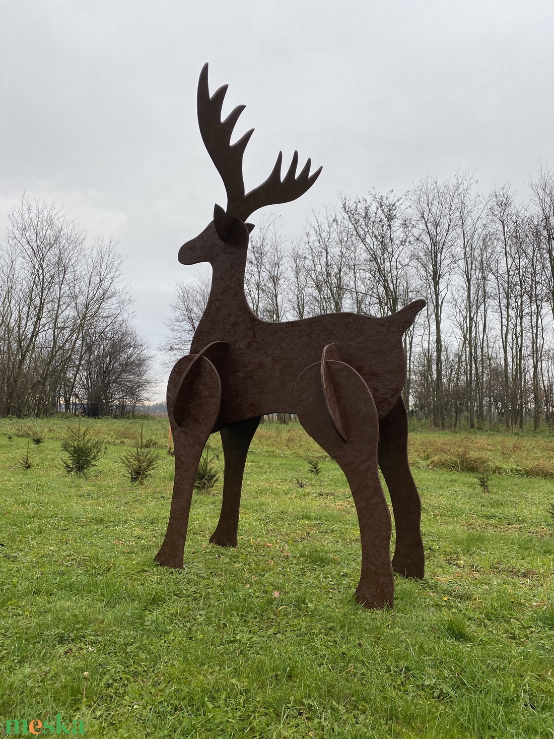 Karácsonyi szarvas dekoráció - karácsony - karácsonyi lakásdekoráció - karácsonyi manók, figurák - Meska.hu