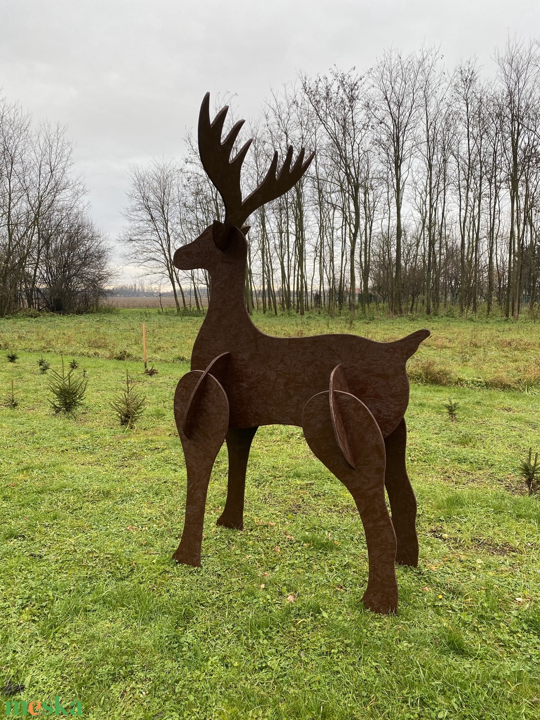 Karácsonyi szarvas dekoráció - karácsony - karácsonyi lakásdekoráció - karácsonyi manók, figurák - Meska.hu
