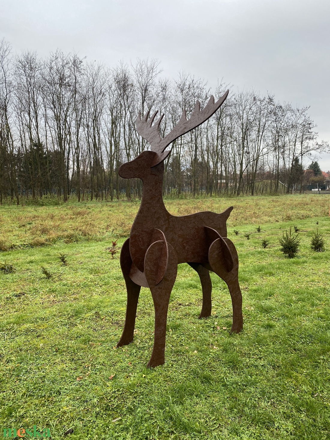 Karácsonyi szarvas dekoráció - karácsony - karácsonyi lakásdekoráció - karácsonyi manók, figurák - Meska.hu