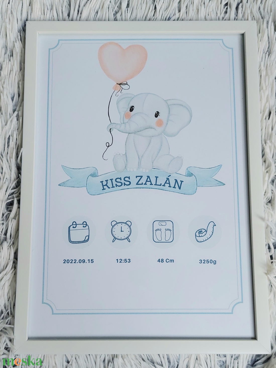 Babatábla - megszülettem poszter - baba - mama - babaszoba dekoráció - babaszoba kép - Meska.hu