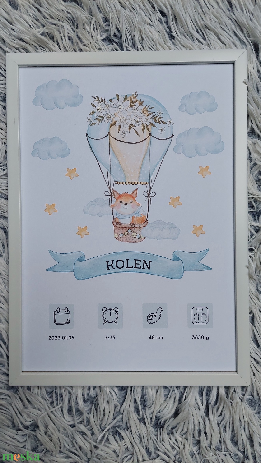 Babatábla- megszülettem poszter - baba - mama - babaszoba dekoráció - babaszoba kép - Meska.hu