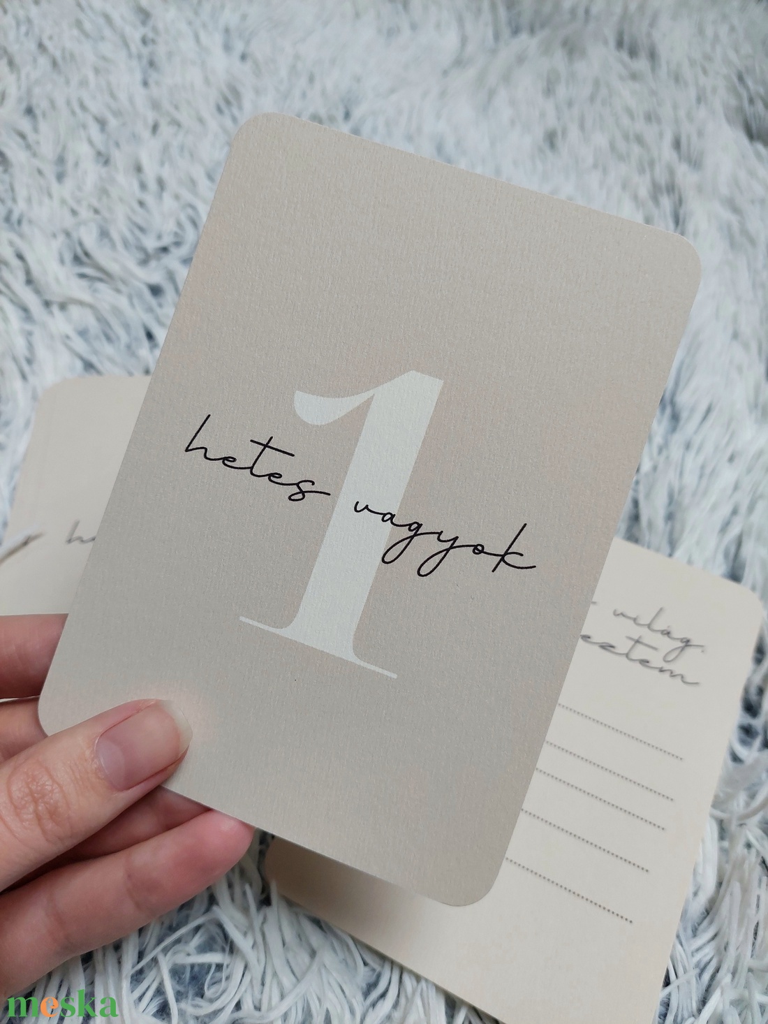 Baba mérföldkő kártya, babakártya ajándék kártyatartóval - baba - mama - babaszoba dekoráció - babaszoba kép - Meska.hu