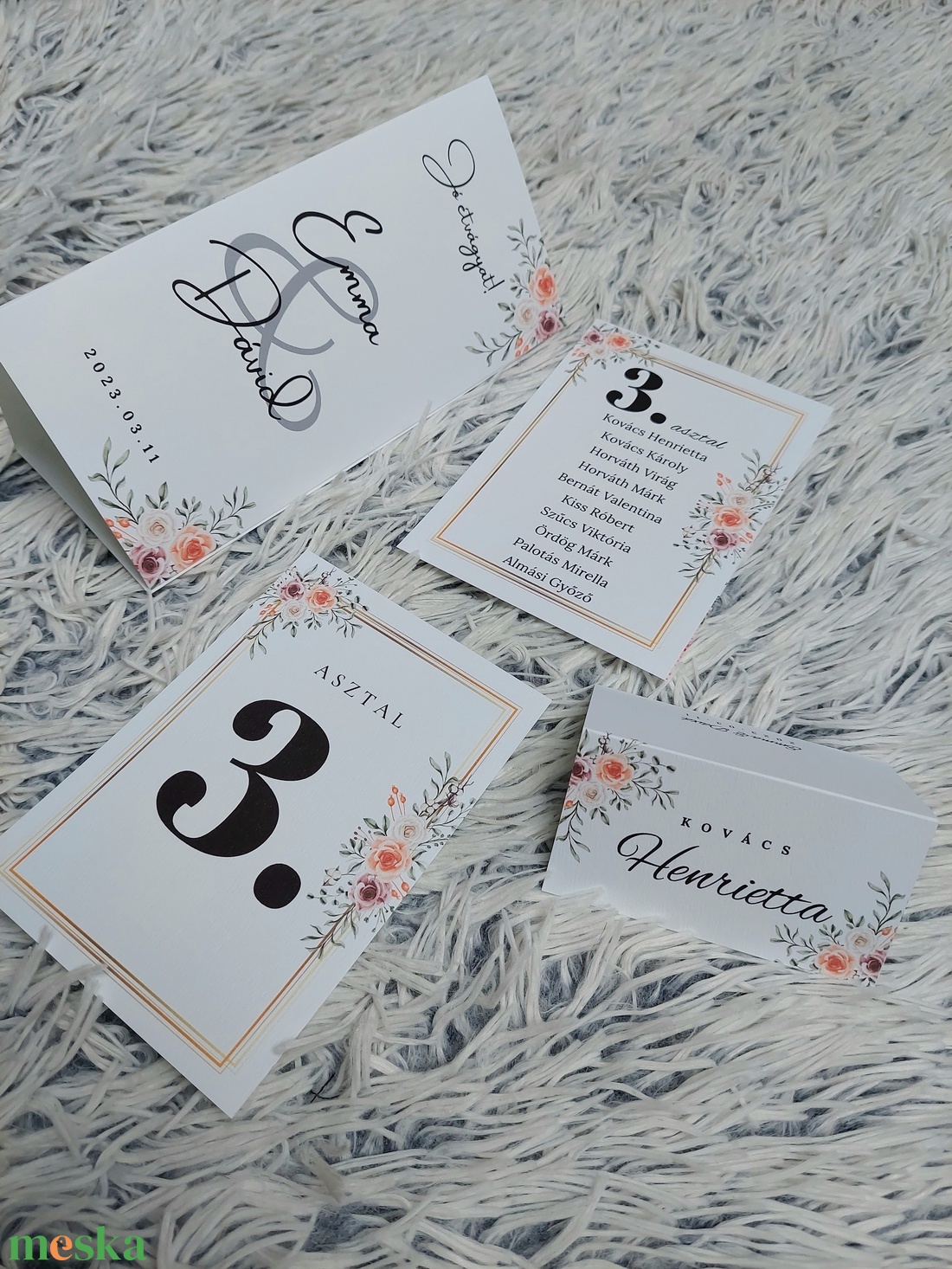 Esküvői ültetőtáblára ülésrend - esküvő - meghívó & kártya - ültetési rend - Meska.hu