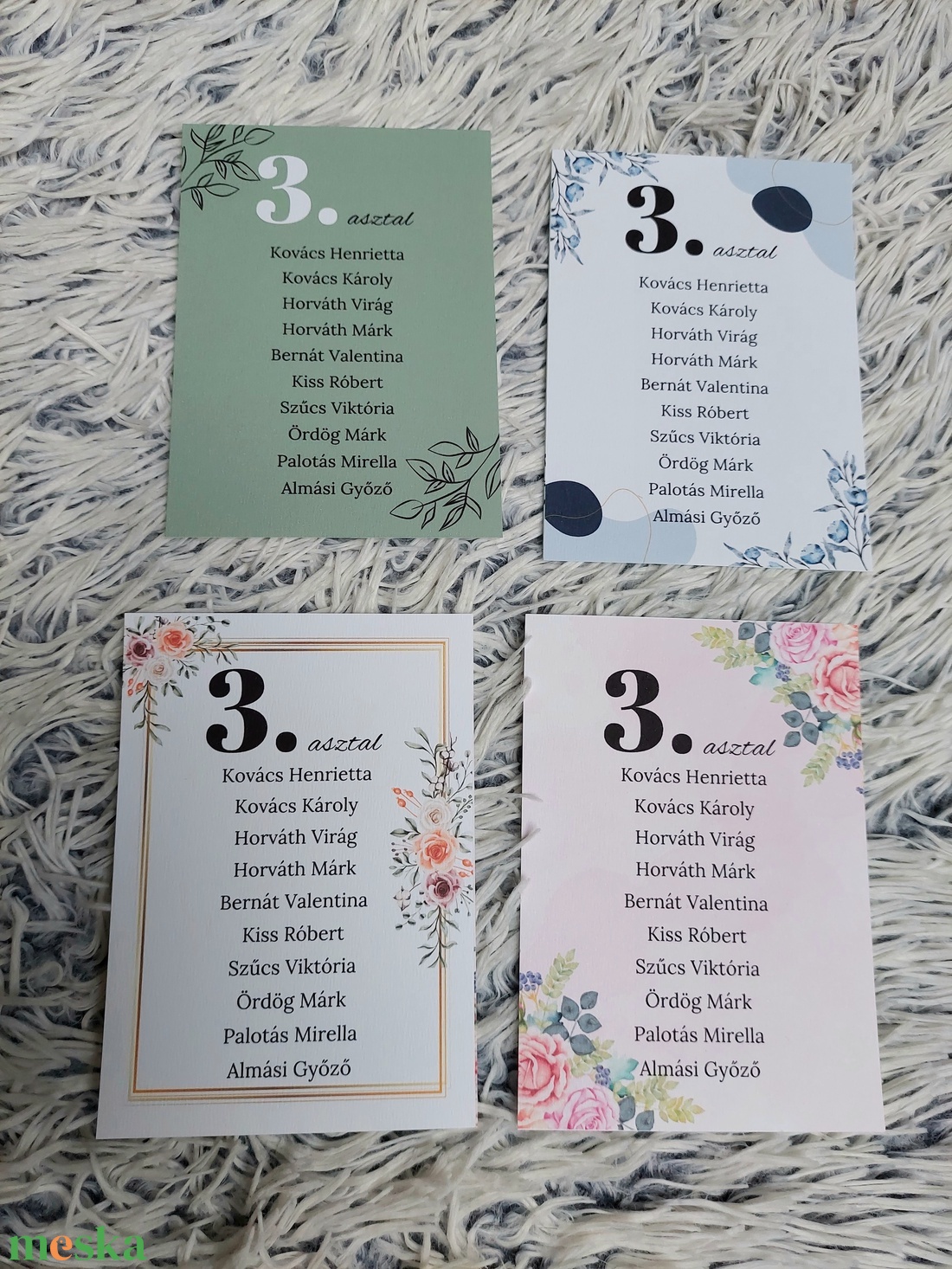 Esküvői ültetőtáblára ülésrend - esküvő - meghívó & kártya - ültetési rend - Meska.hu