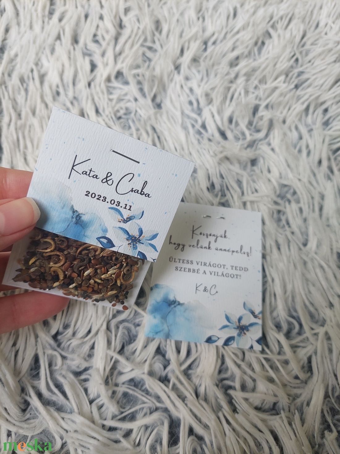 Esküvői virágmag köszönőajándék - esküvő - emlék & ajándék - köszönőajándék - Meska.hu