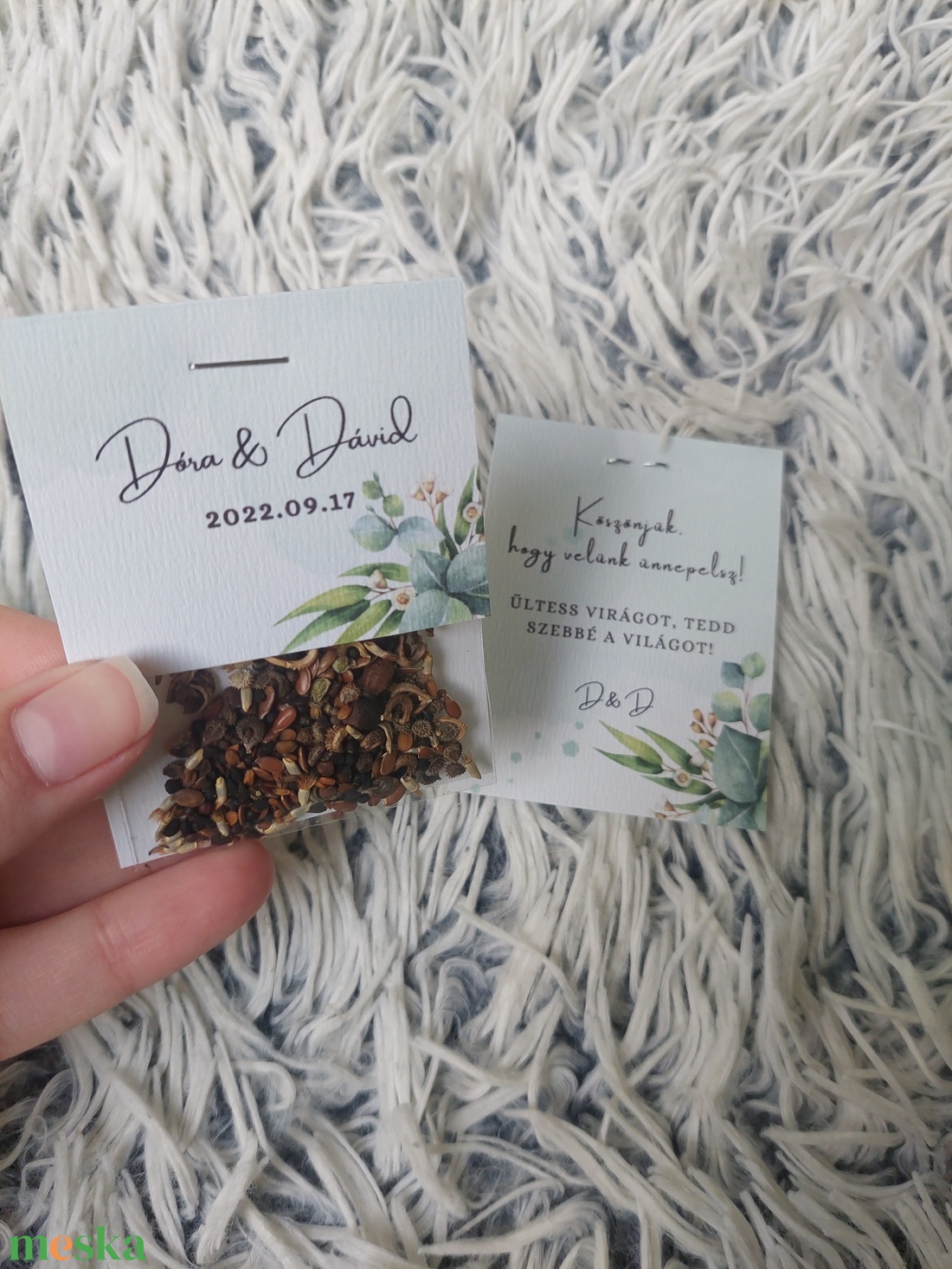Esküvői virágmag köszönőajándék - esküvő - emlék & ajándék - köszönőajándék - Meska.hu