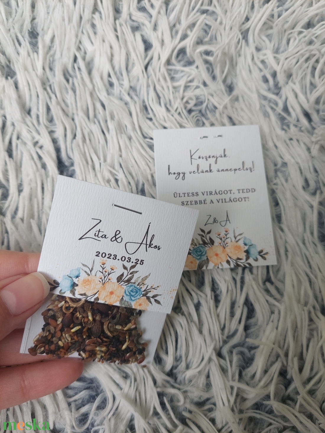 Esküvői virágmag köszönőajándék - esküvő - emlék & ajándék - köszönőajándék - Meska.hu