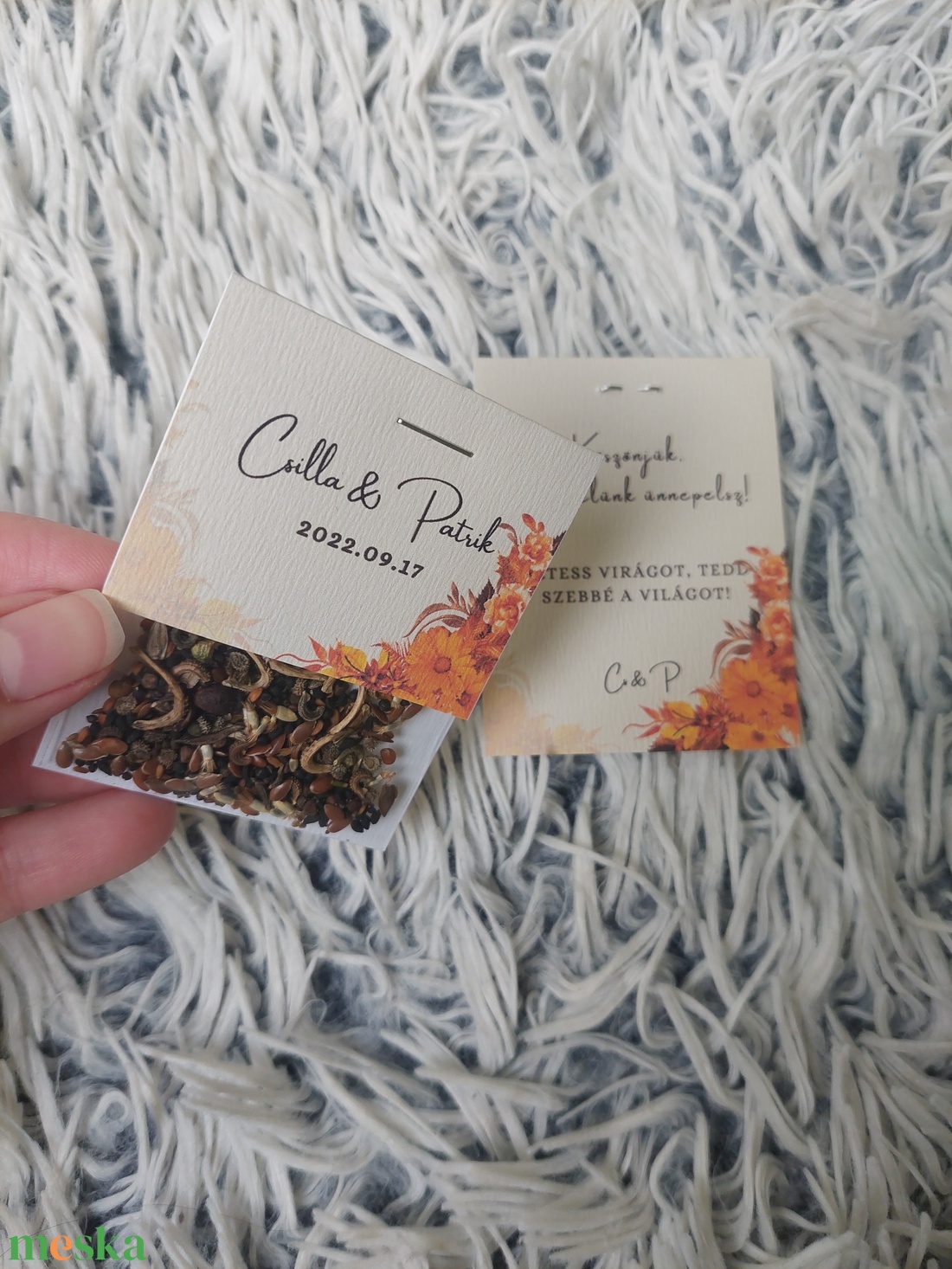 Esküvői virágmag köszönőajándék - esküvő - emlék & ajándék - köszönőajándék - Meska.hu