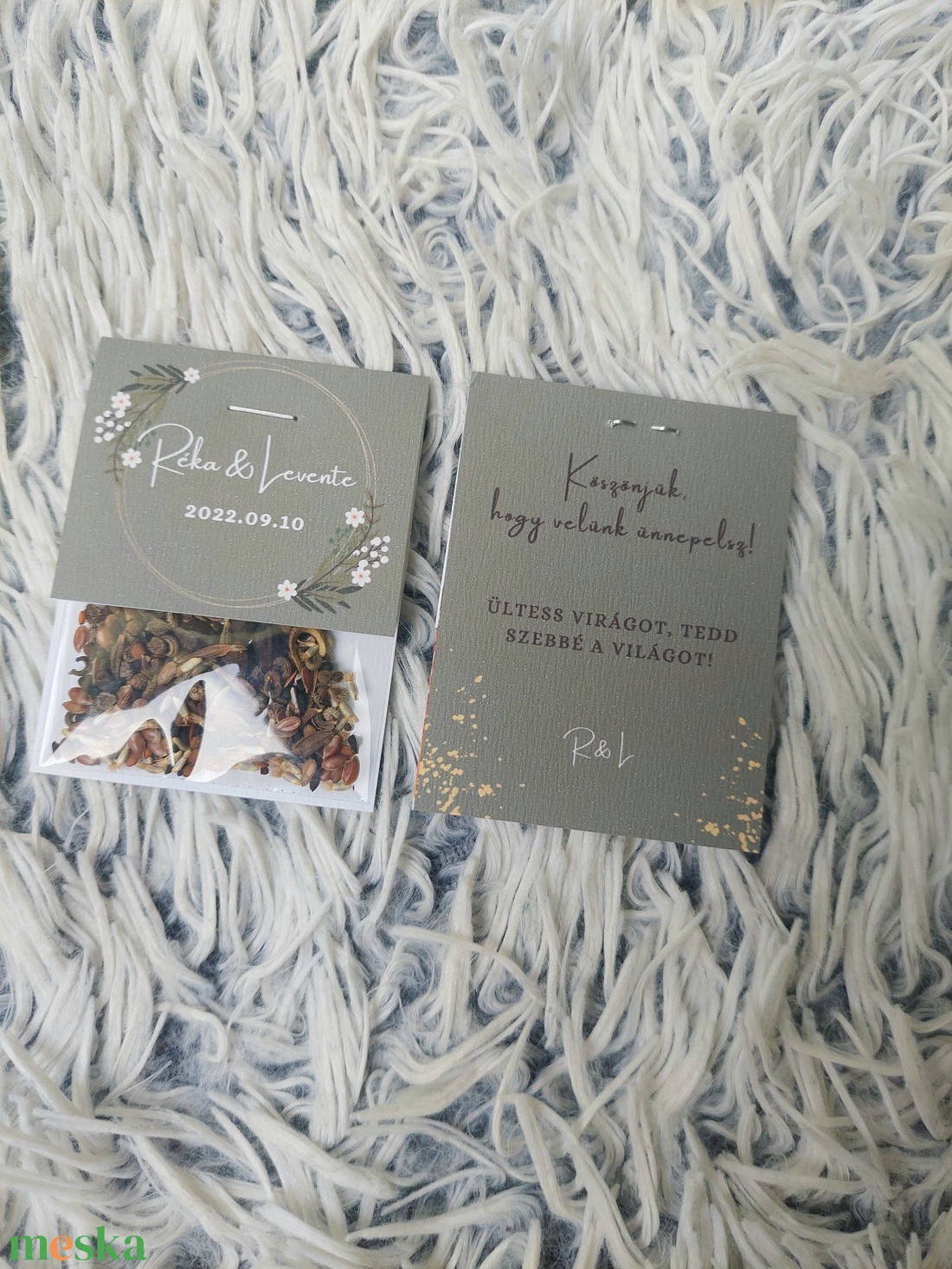 Esküvői virágmag köszönőajándék - esküvő - emlék & ajándék - köszönőajándék - Meska.hu