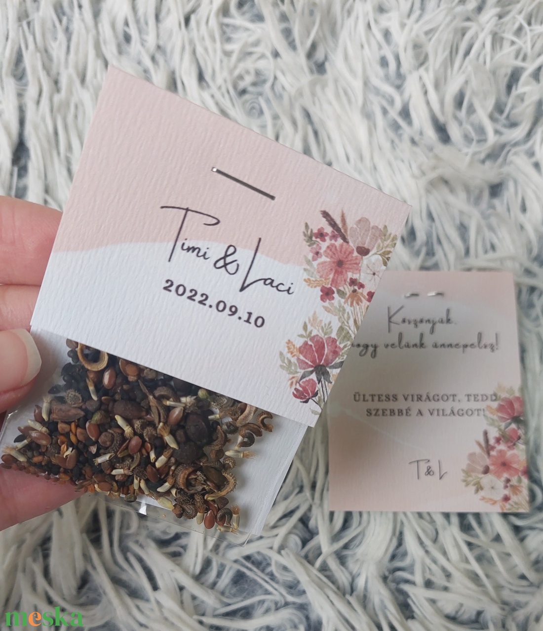 Esküvői virágmag köszönőajándék - esküvő - emlék & ajándék - köszönőajándék - Meska.hu