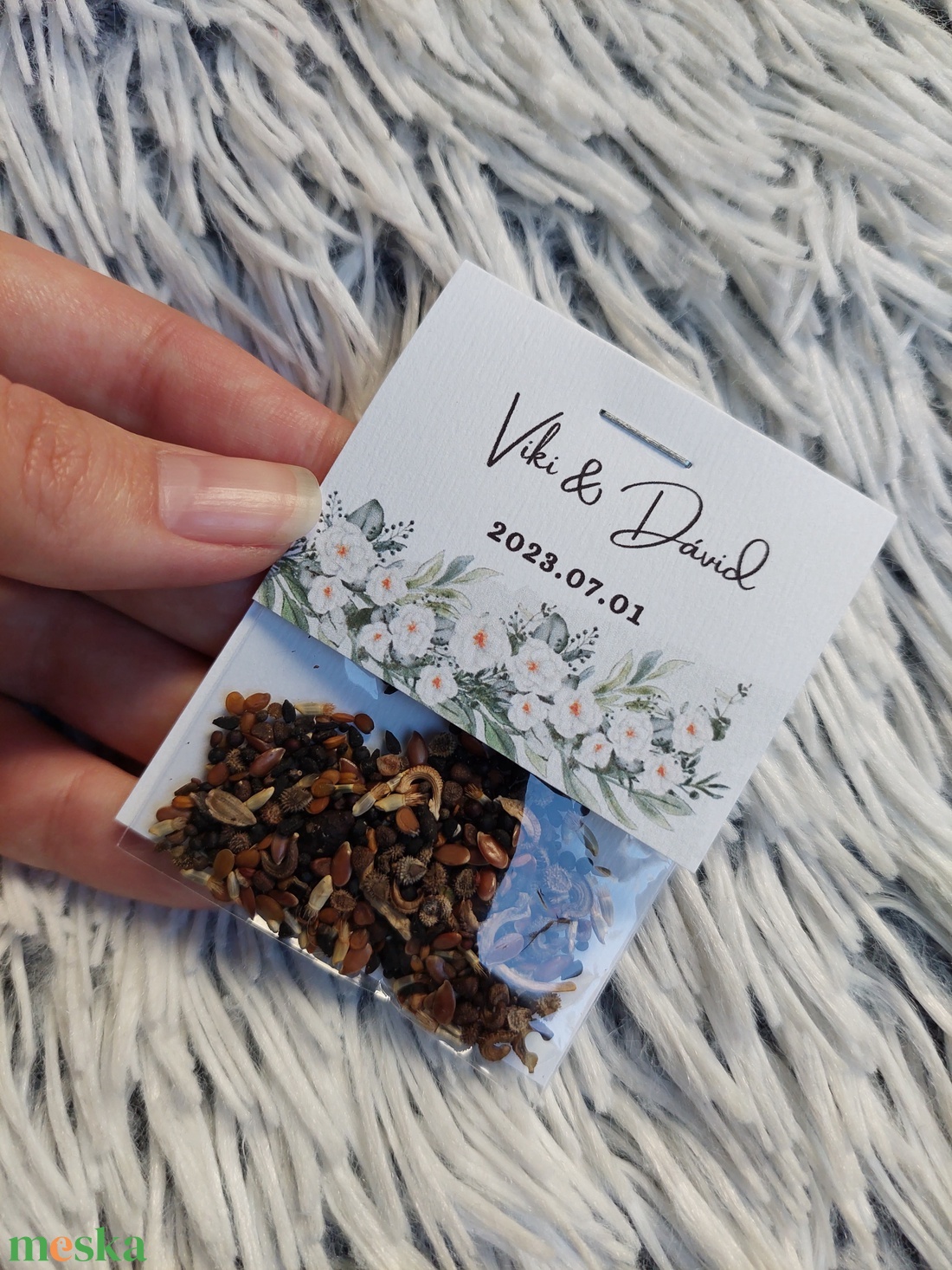 Esküvői virágmag köszönőajándék - esküvő - emlék & ajándék - köszönőajándék - Meska.hu