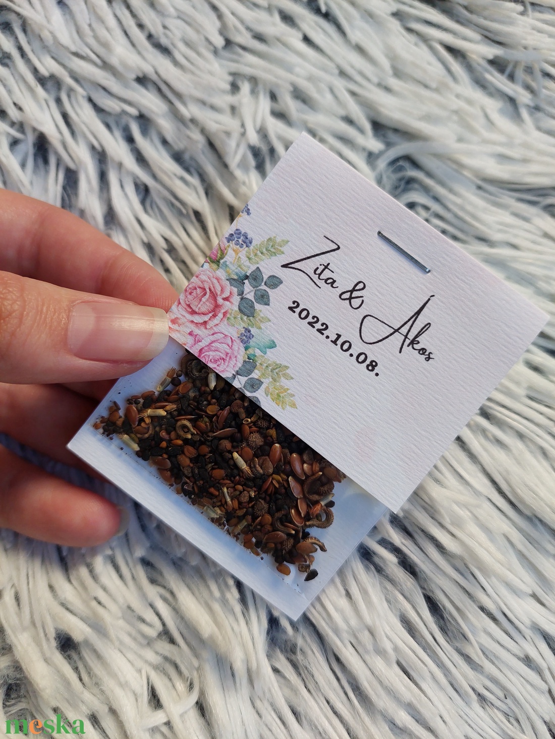 Esküvői virágmag köszönőajándék - esküvő - emlék & ajándék - köszönőajándék - Meska.hu