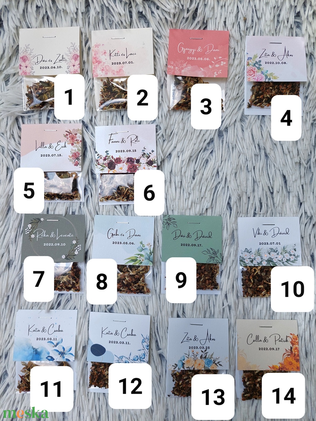 Esküvői virágmag köszönőajándék - esküvő - emlék & ajándék - köszönőajándék - Meska.hu