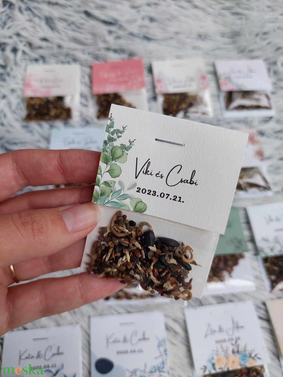 Esküvői virágmag köszönőajándék - esküvő - emlék & ajándék - köszönőajándék - Meska.hu