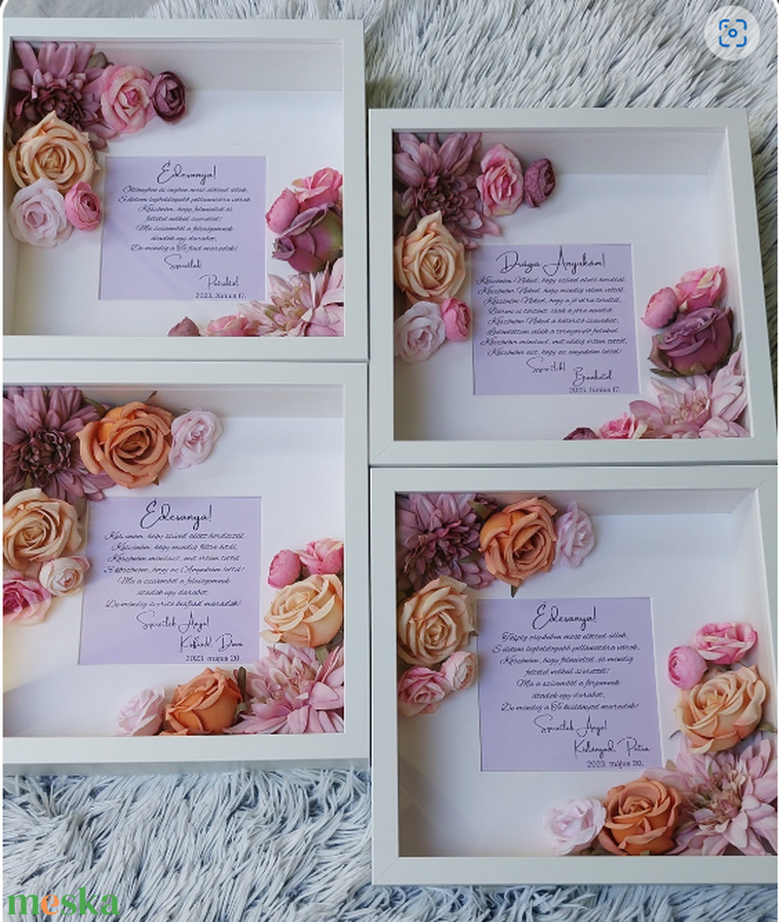 Szülőköszöntő ajándék, virág szülőköszöntő esküvőre - esküvő - emlék & ajándék - szülőköszöntő ajándék - Meska.hu