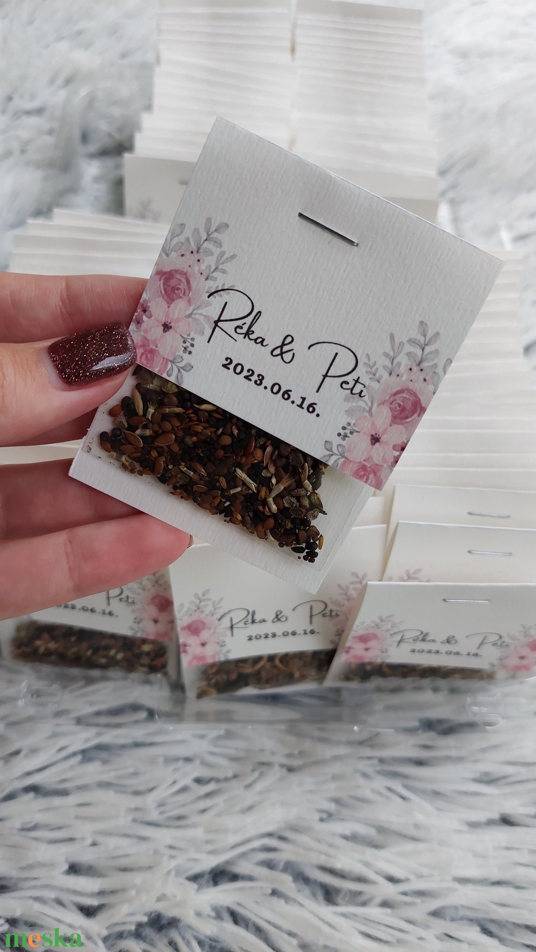 Esküvői virágmag köszönőajándék - esküvő - emlék & ajándék - köszönőajándék - Meska.hu