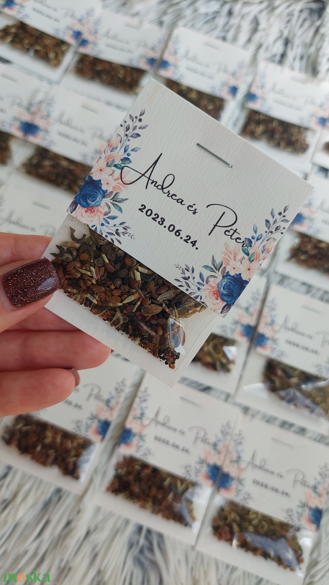 Esküvői virágmag köszönőajándék - esküvő - emlék & ajándék - köszönőajándék - Meska.hu