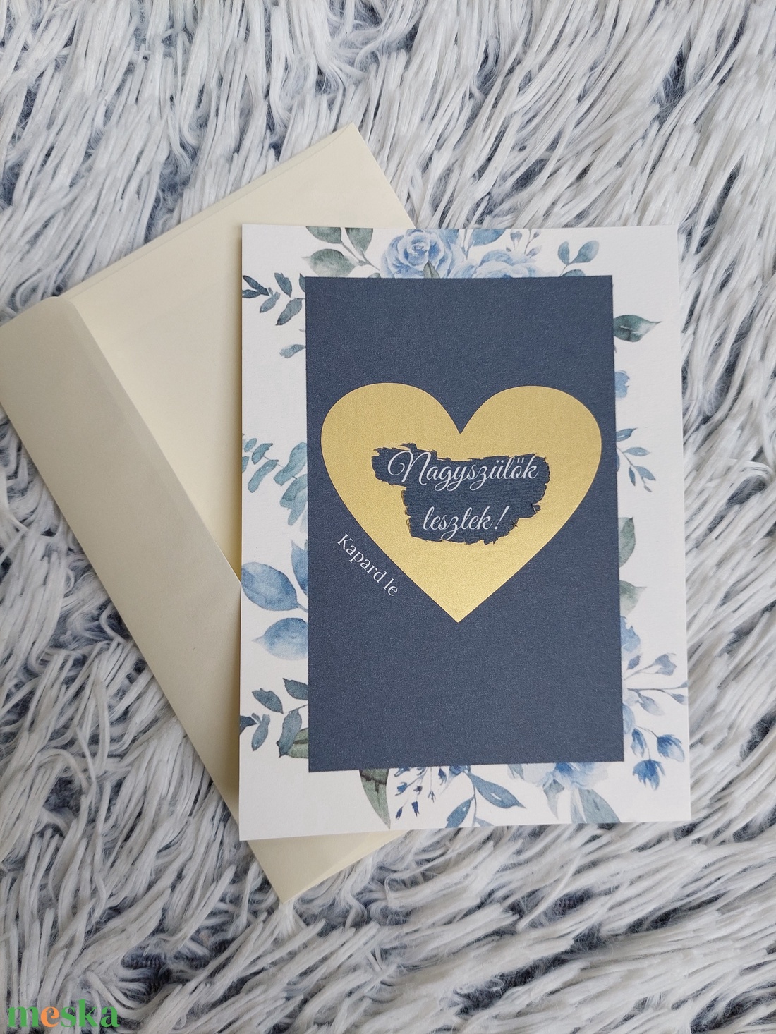 Kaparós baba bejelentő, Kaparós sorsjegy, Nagyszülők lesztek kaparós - otthon & életmód - papír, írószer - babanapló - Meska.hu