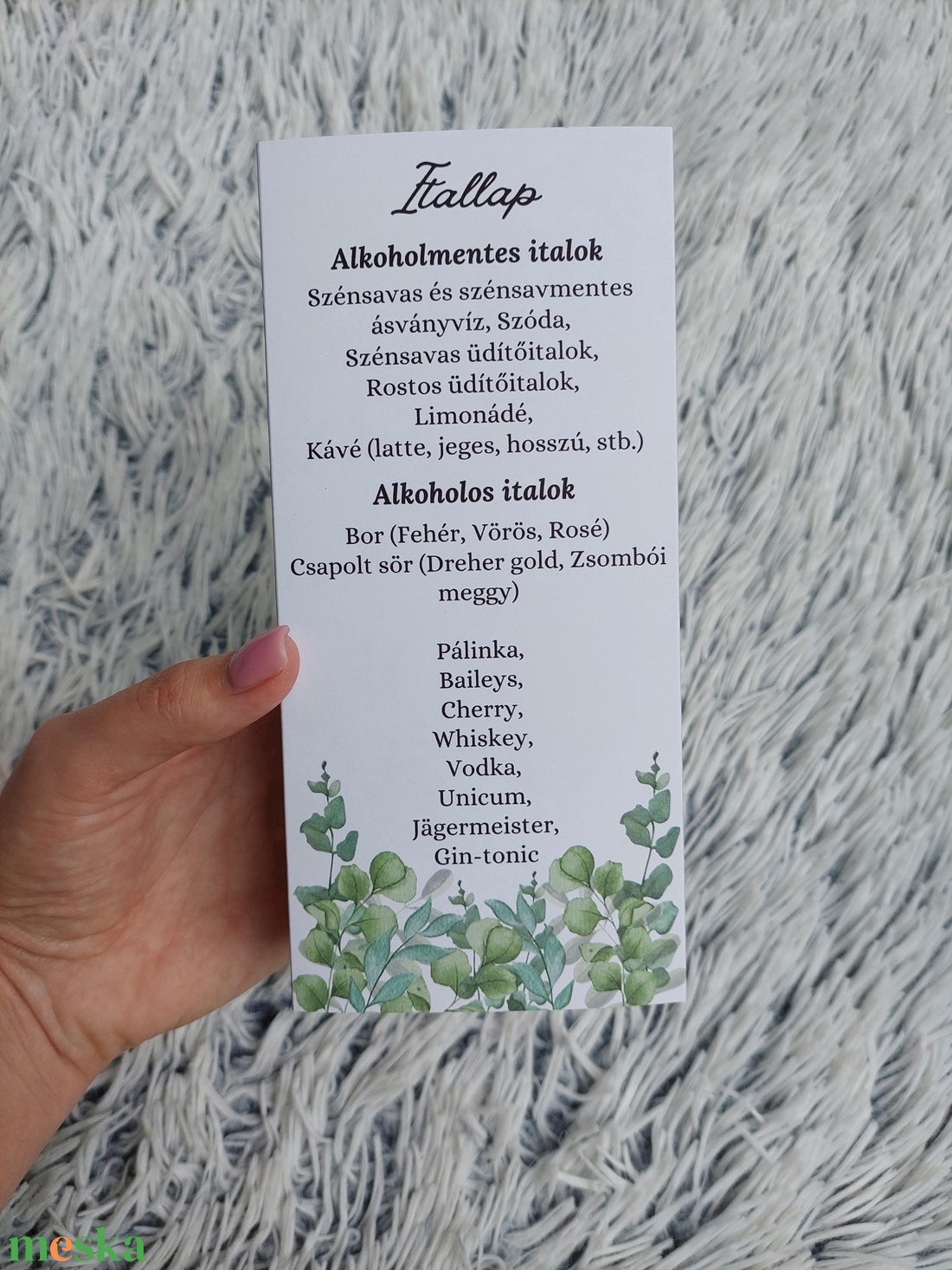 Esküvői menü, Háromszög menü, Menü - esküvő - esküvői szett - Meska.hu