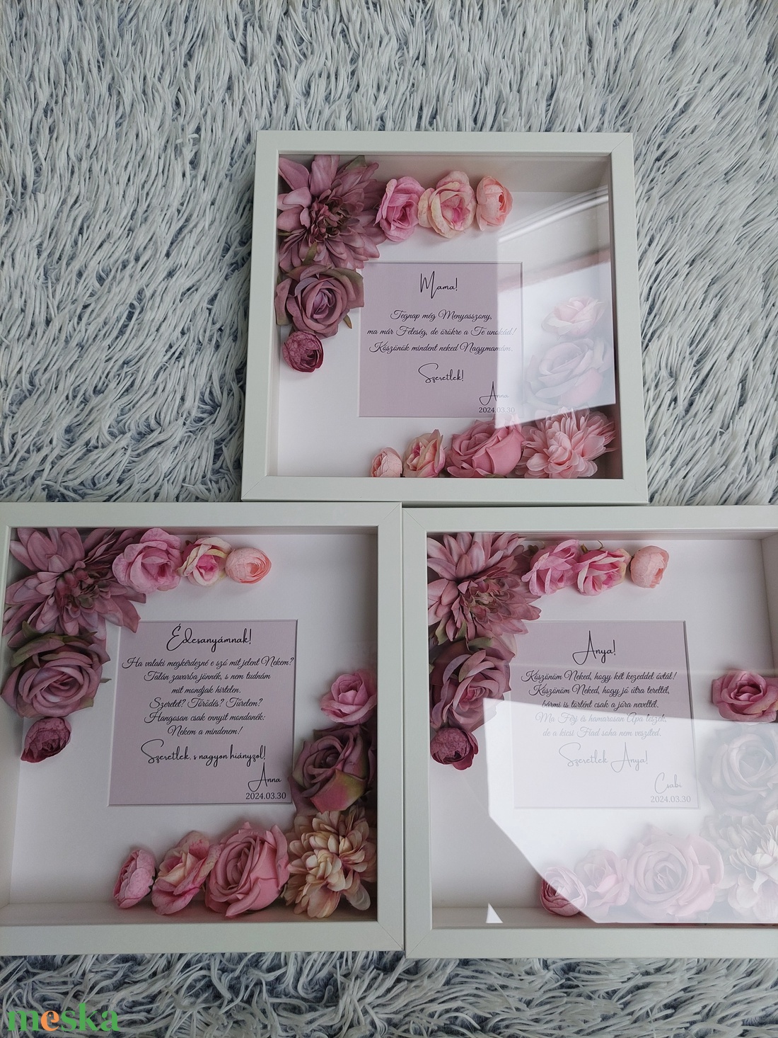 Szülőköszöntő ajándék, virág szülőköszöntő esküvőre, virág box - esküvő - emlék & ajándék - szülőköszöntő ajándék - Meska.hu