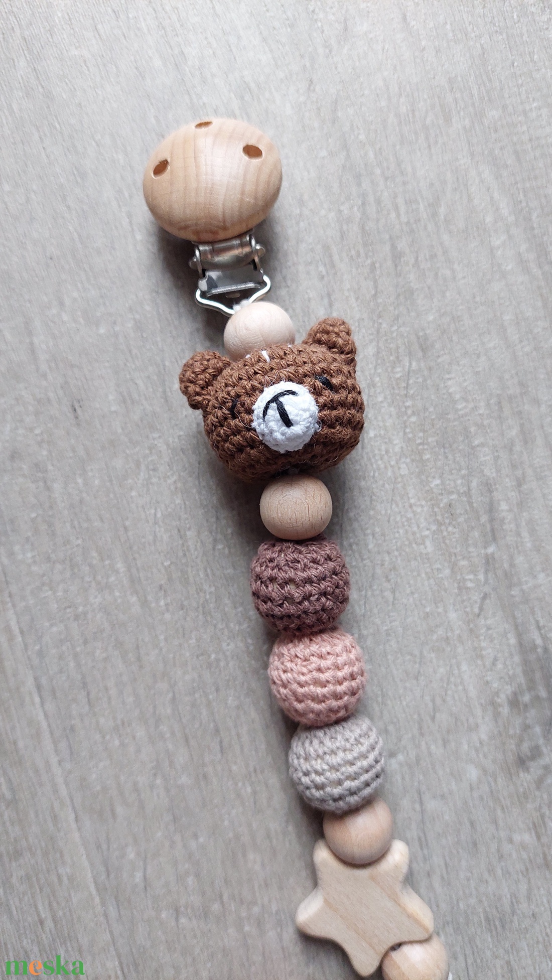 Horgolt cumilánc - játék & sport - 3 éves kor alattiaknak - cumilánc - Meska.hu