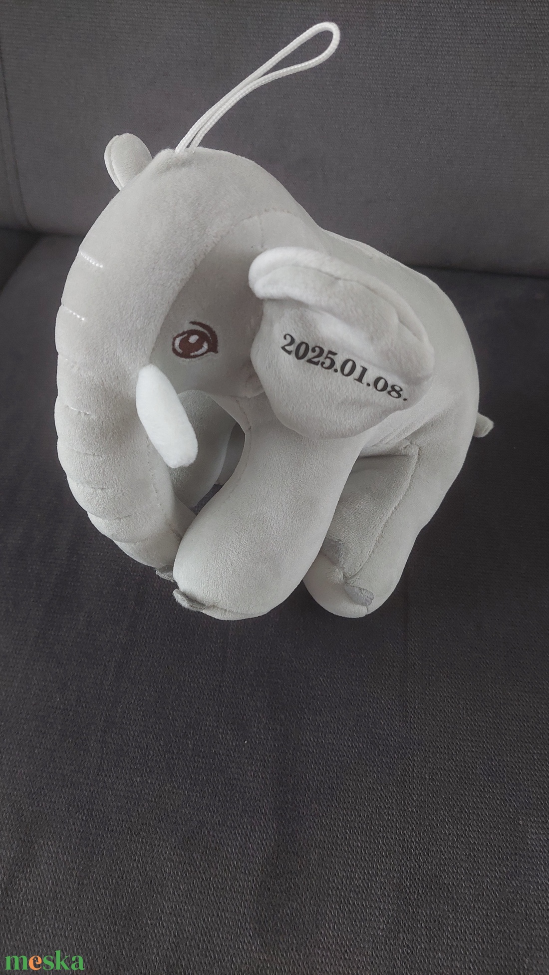 Egyedi névre szóló plüss, plüss emlékőr - játék & sport - plüssállat & játékfigura - elefánt - Meska.hu