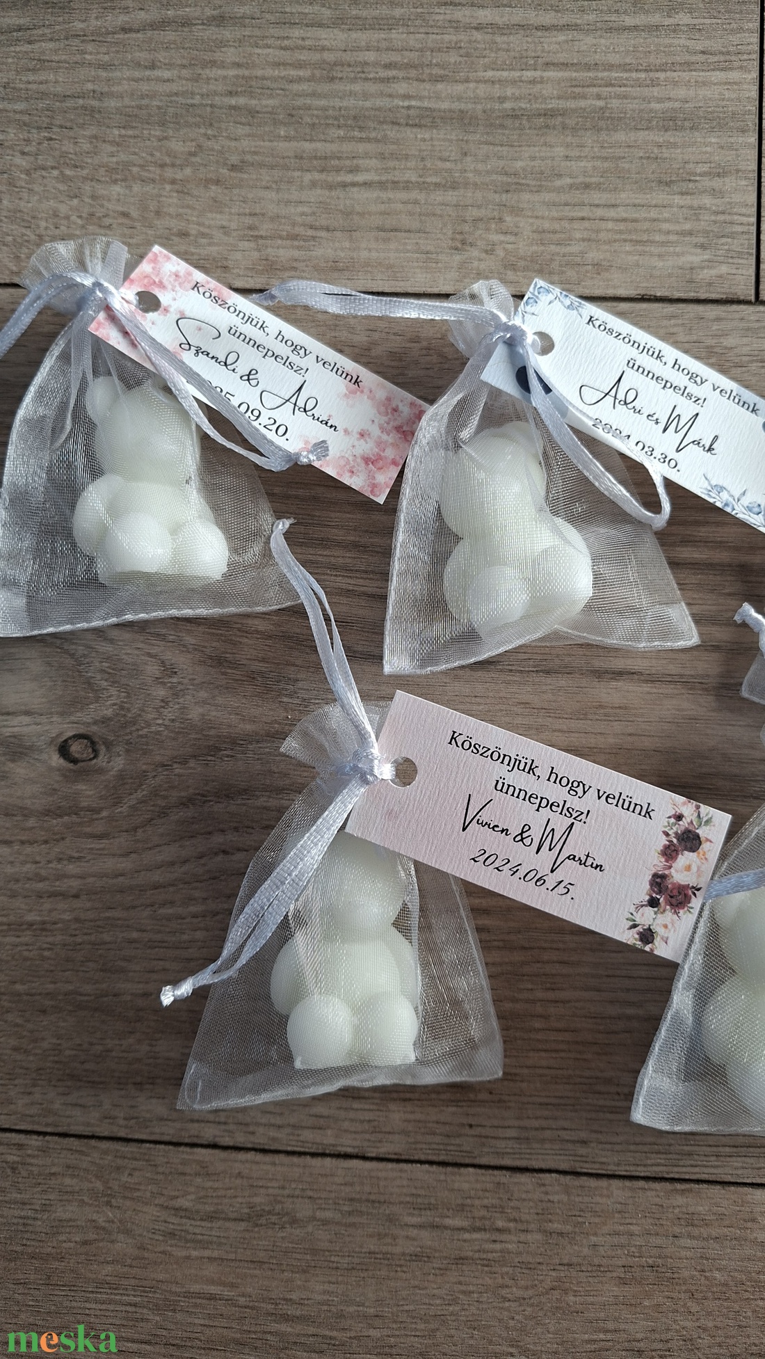 Esküvői illatgyertyás köszönőajándék, Köszönetajándék, Illatgyertya - esküvő - emlék & ajándék - köszönőajándék - Meska.hu