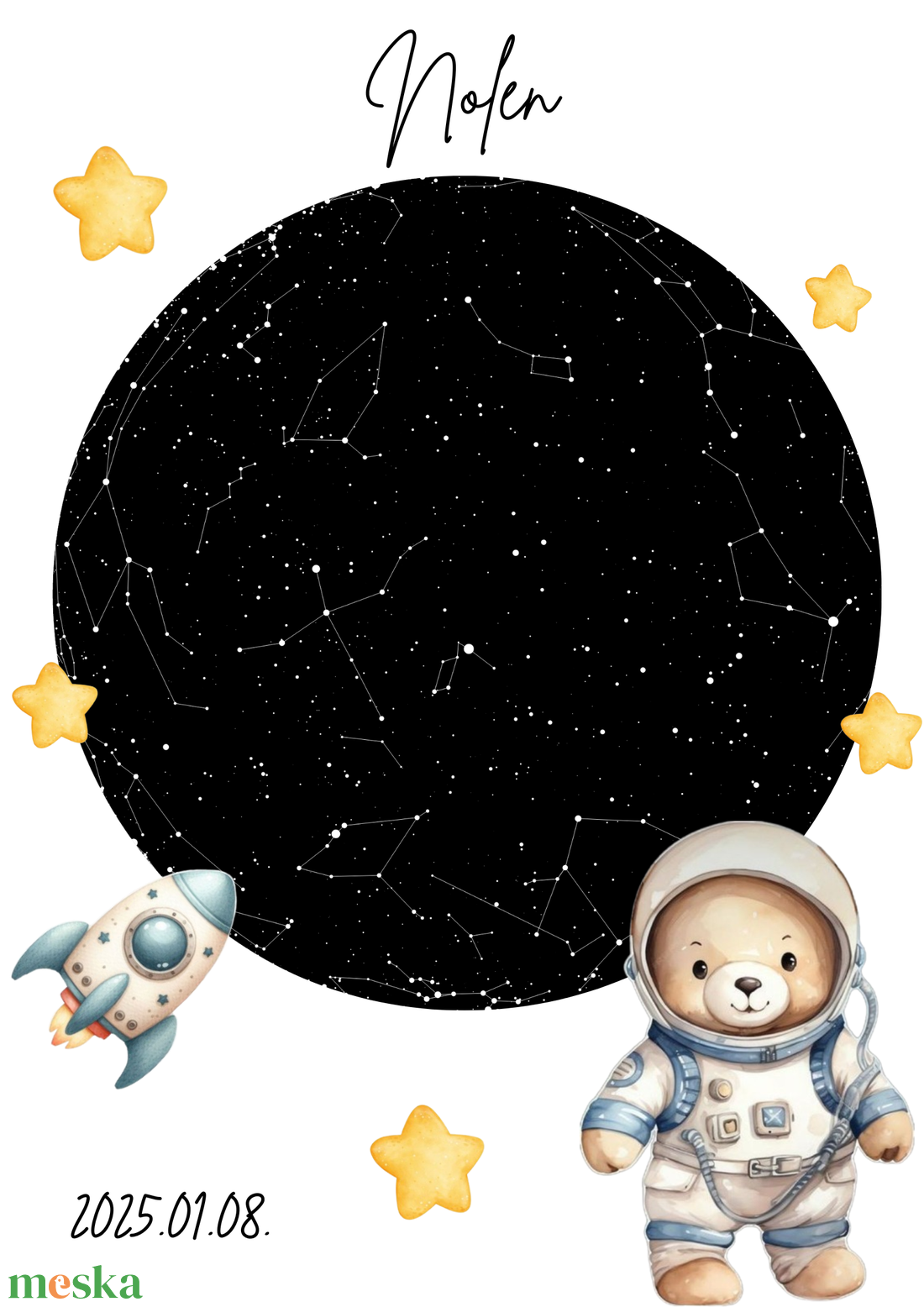 Valós csillagtérkép - művészet - grafika & illusztráció - digitális - Meska.hu