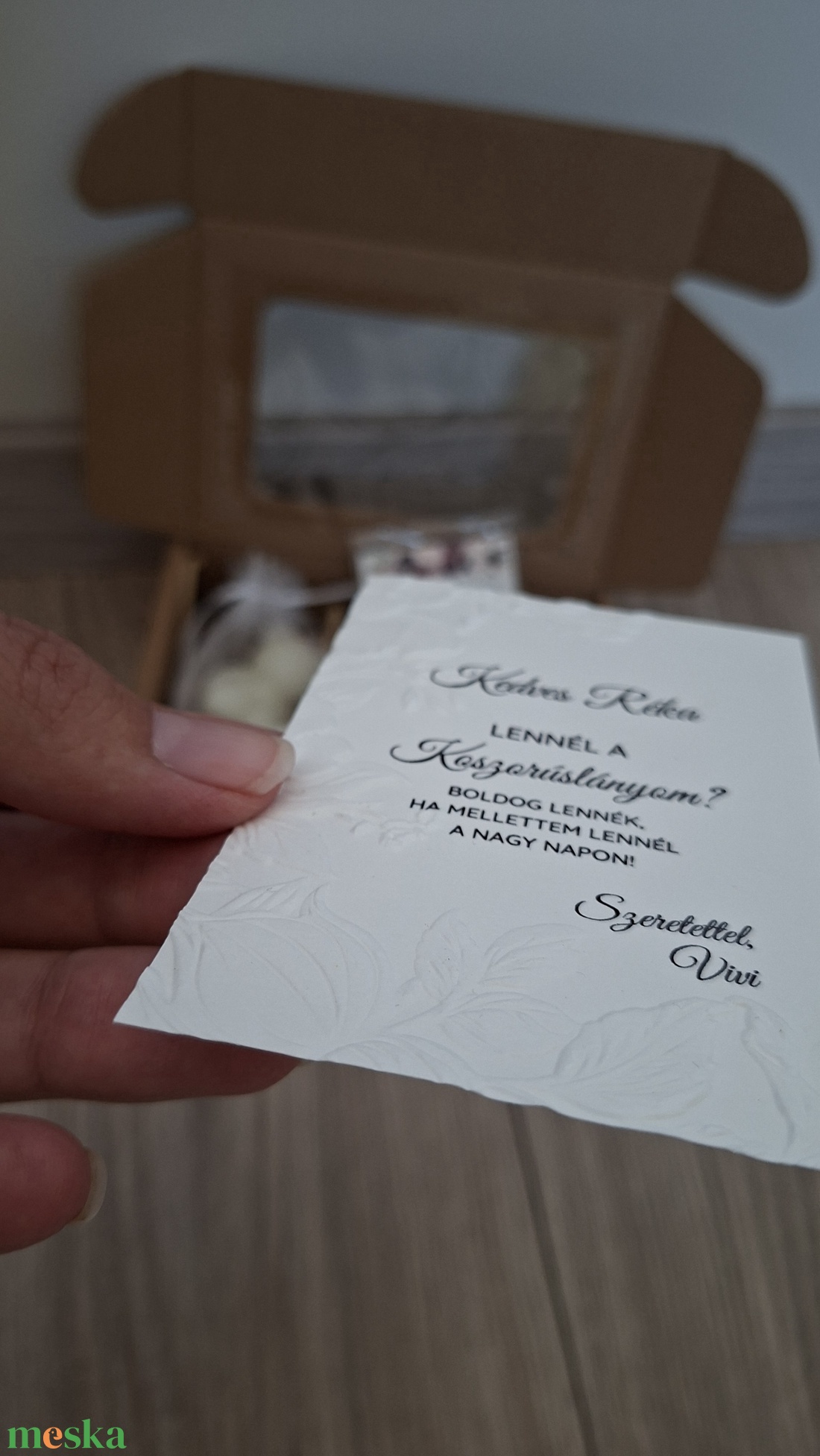 Tanú felkérő box, koszorúslány felkérő, esküvői felkérő, ajandékbox - esküvő - meghívó & kártya - tanú felkérő - Meska.hu