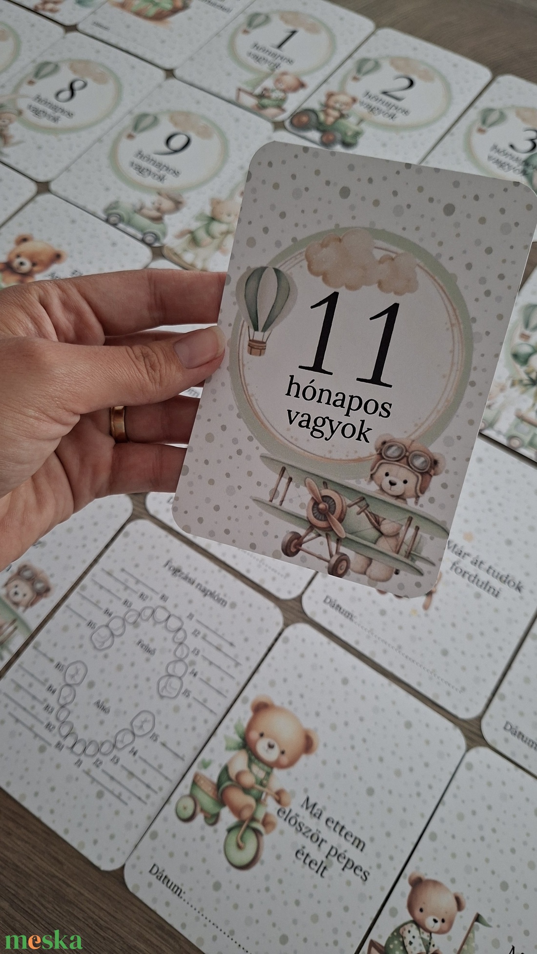 32db Baba mérföldkő kártya, babakártya - baba - mama - babafotózás - baba mérföldkő kártyák - Meska.hu