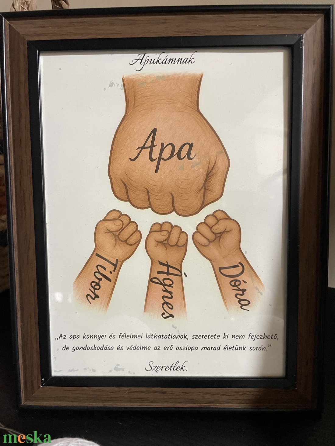 Egyedi apás kép � ajándék apának, különleges emlék - művészet - grafika & illusztráció - digitális - Meska.hu