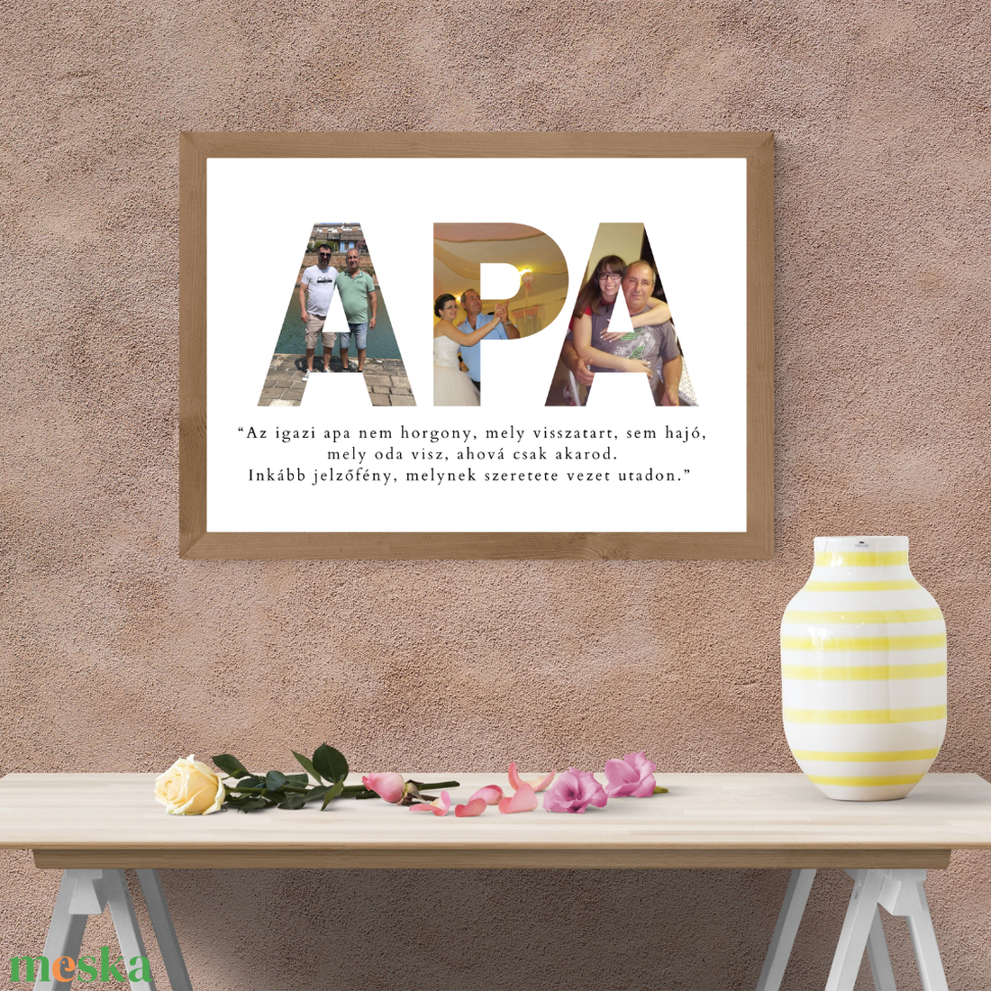 Egyedi apás fotókép � személyre szabható ajándék apukáknak - művészet - grafika & illusztráció - digitális - Meska.hu