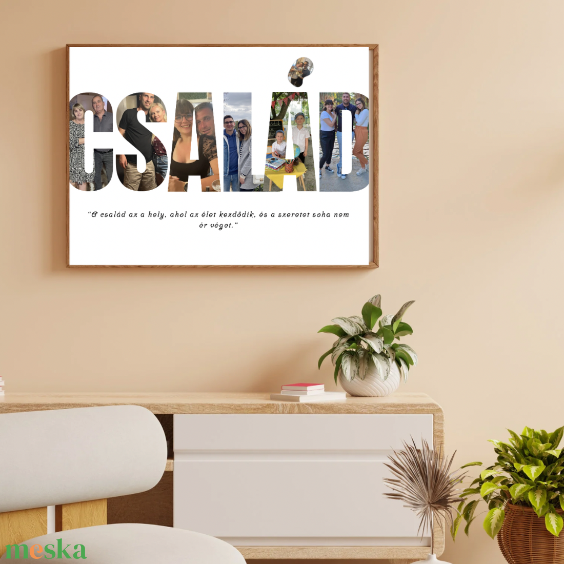 Egyedi család kép saját fotókkal � személyre szabott ajándék - művészet - grafika & illusztráció - digitális - Meska.hu