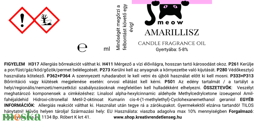 Amarillisz illatolaj 100gr - gyertyakészítéshez - kellékek & szerszámok - vegyes alapanyag - gyertya alapanyag - szójaviasz gyertya alapanyag - Meska.hu