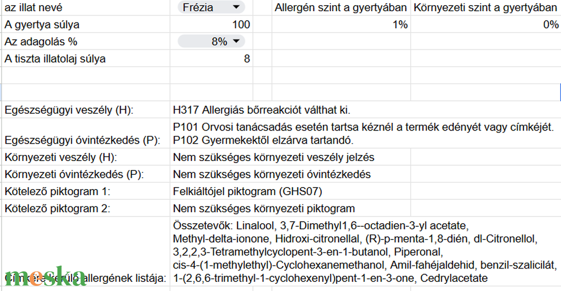 Frézia illatolaj - gyertyakészítéshez - kellékek & szerszámok - vegyes alapanyag - gyertya alapanyag - szójaviasz gyertya alapanyag - Meska.hu