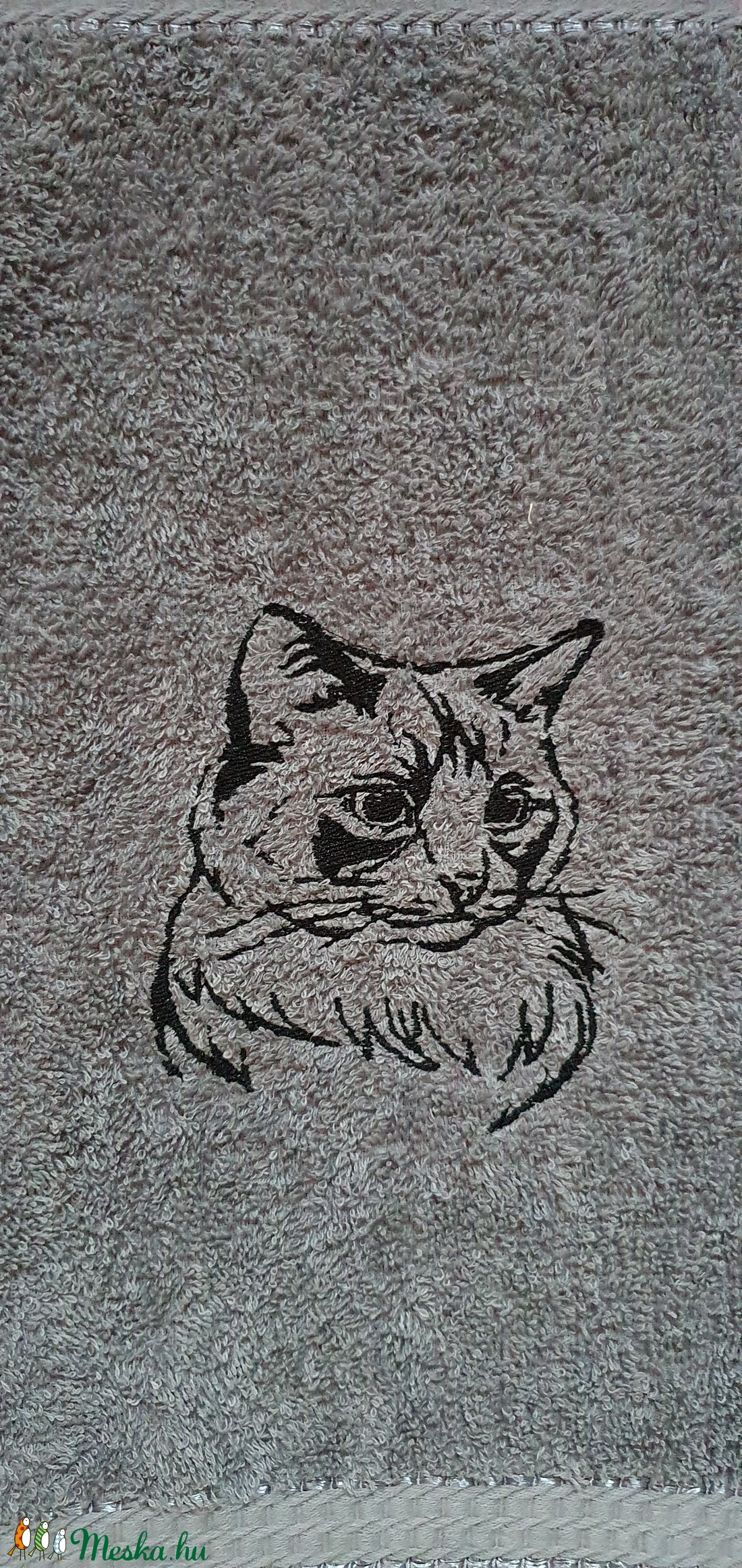 Hímzett törölköző - otthon & életmód - fürdőszoba - törölköző - Meska.hu