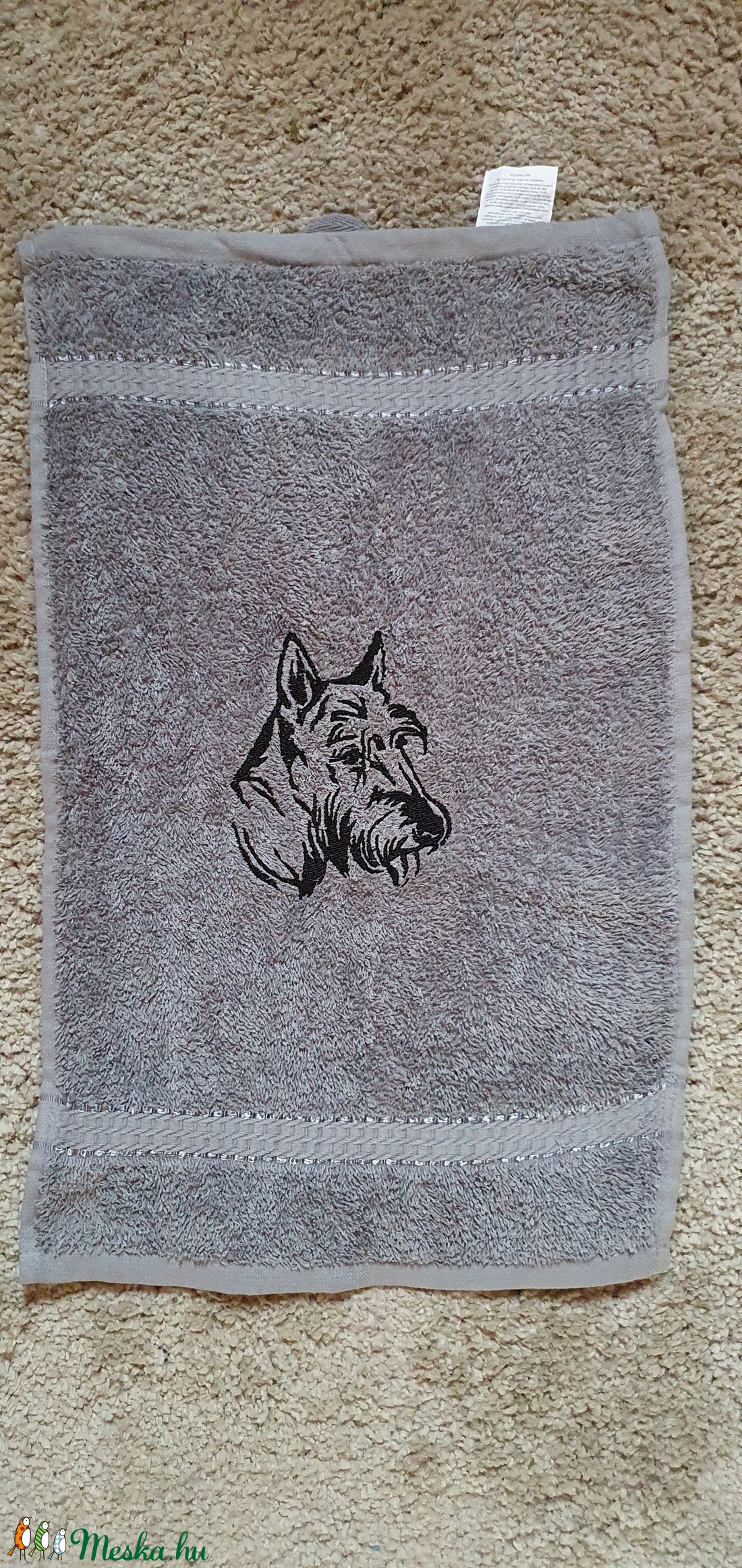 Hímzett törölköző - otthon & életmód - fürdőszoba - törölköző - Meska.hu