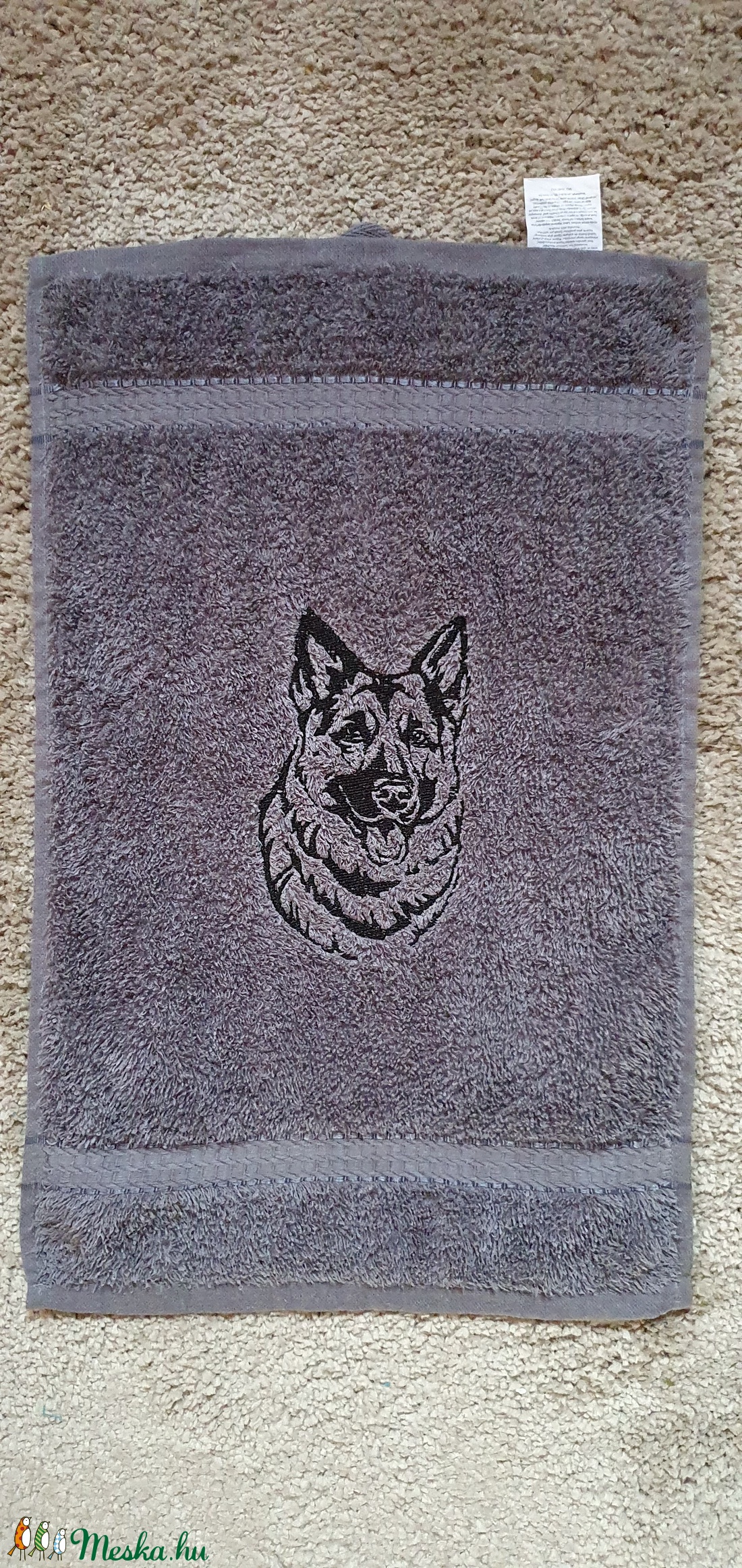 Hímzett törölköző - otthon & életmód - fürdőszoba - törölköző - Meska.hu