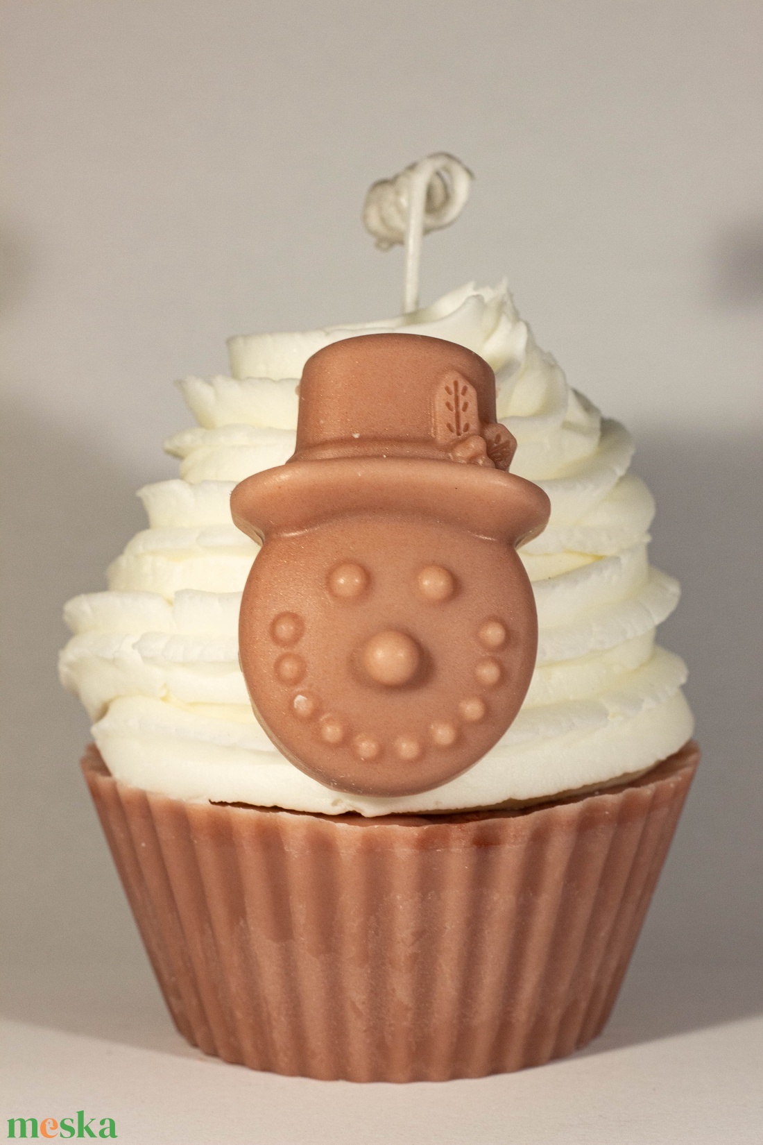 Karácsonyi muffin gyertya - karácsony - karácsonyi lakásdekoráció - karácsonyi illatgyertya, mécses - Meska.hu