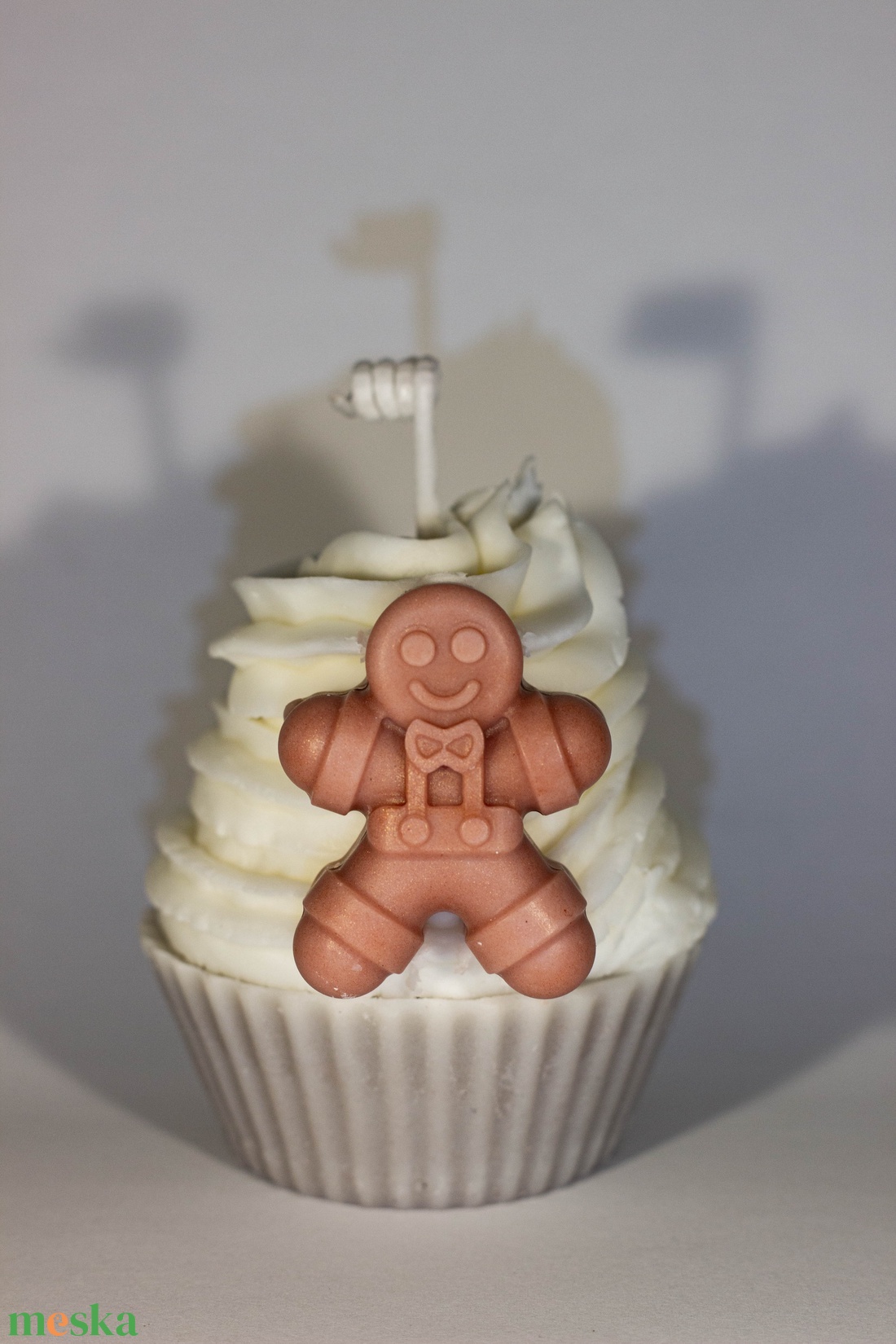 Karácsonyi muffin gyertya - karácsony - karácsonyi lakásdekoráció - karácsonyi illatgyertya, mécses - Meska.hu