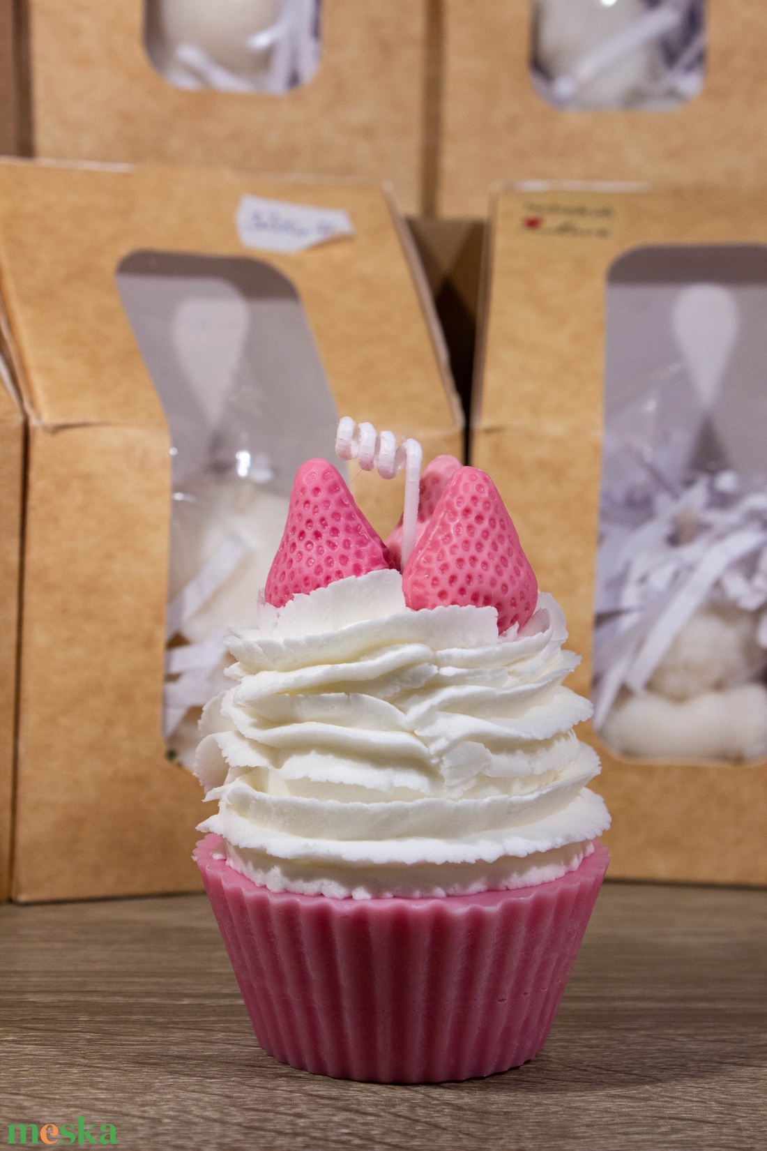 muffin gyertya - otthon & életmód - gyertya, illat, aroma - gyertya - Meska.hu