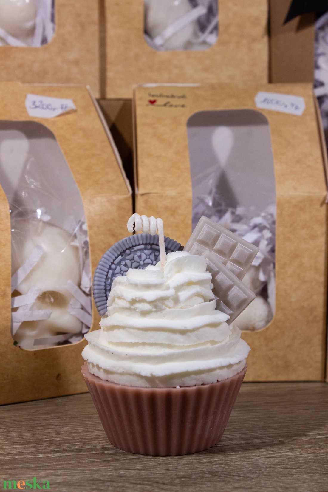 Muffin gyertya - otthon & életmód - gyertya, illat, aroma - illatviasz - Meska.hu